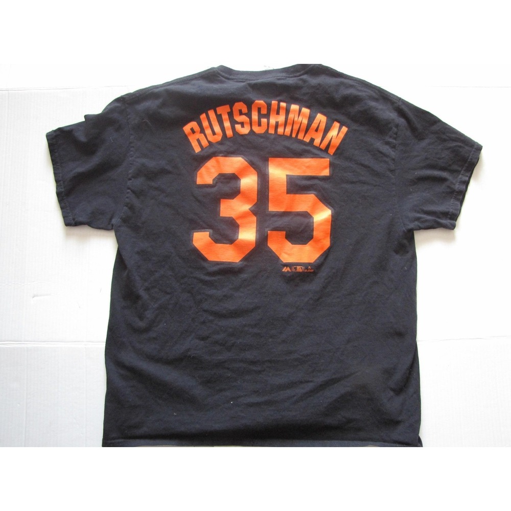 Baltimore Orioles Shirt Mens XL Black MLB Baseball Adley Rutschman 35 Majestic